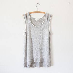White + Warren Linen Tank Top